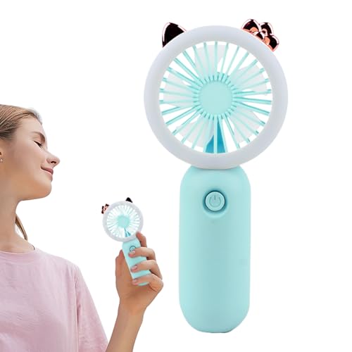 Gupcaqosjw Tragbarer Handlüfter, wiederaufladbare Handheld -Fan, Handheld -Lüfter mit Licht, USB-wiederaufladbare tragbare Kühlung Gadget Outdoor Desktop LED Night Light 3-Gang-Einstellungen für Gupcaqosjw Tragbarer Handlüfter, wiederaufladbare Handheld -Fan, Handheld -Lüfter mit Licht, USB-wiederaufladbare tragbare Kühlung Gadget Outdoor Desktop LED Night Light 3-Gang-Einstellungen für von Gupcaqosjw