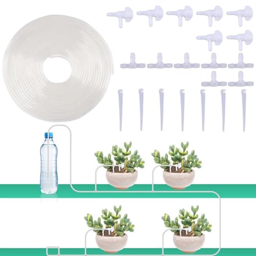 Gupcaqosjw Tropfbewässerung Emitter | 7 Stücke Automatische Tropfbewässerung Bewässerungssystem | Gartenbewässerung Tropfsystem Mit 7 M Schlauch Für Hochbeet Gewächshaus Topfpflanze Blumenbeet Rasen Gupcaqosjw Tropfbewässerung Emitter | 7 Stücke Automatische Tropfbewässerung Bewässerungssystem | Gartenbewässerung Tropfsystem Mit 7 M Schlauch Für Hochbeet Gewächshaus Topfpflanze Blumenbeet Rasen von Gupcaqosjw
