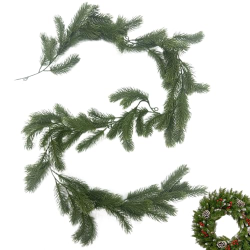 Gupcaqosjw Weihnachtsgirlande Mit Echt-Touch Optik | Realistisch Zeder Girlande | Mit Aufhänger Für Tisch Innen Außen Zuhause Bauernhaus Kamin Party Treppen Für Dekoration Und Saisonale Dekoration Gupcaqosjw Weihnachtsgirlande Mit Echt-Touch Optik | Realistisch Zeder Girlande | Mit Aufhänger Für Tisch Innen Außen Zuhause Bauernhaus Kamin Party Treppen Für Dekoration Und Saisonale Dekoration von Gupcaqosjw