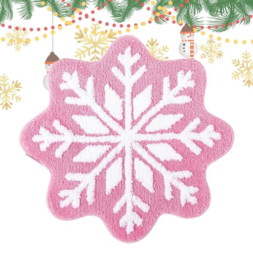 Gupcaqosjw Weihnachtsteppich Rund, 50/60/80/100/120 Cm Runde Badematte, Weihnachtsbaumdecke Rund, Polyester Christmas Tree Skirt Schneeflocken Stern Baum Rock Für Zuhause Weihnachtsfeier Weihnachtsbau von Gupcaqosjw