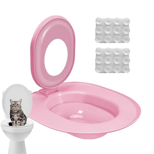 Katzen Toiletten Trainer - Modern Katzentoilette Katzen WC-Sitz Toiletten Training System Katzentoilette Katzenklo Toilettensitz Trainings Mit 2 Stück Saugnapf Zum Eingewöhnen Ihrer Katze An Das WC von Gupcaqosjw