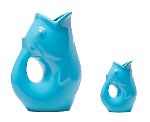 Gurgle Pot - Marseille-Blau, 2er-Set, französisch inspiriertes Design, großer Krug mit passendem Creamer, das perfekte Geschirr für drinnen oder draußen. Gurgle Pot - Marseille-Blau, 2er-Set, französisch inspiriertes Design, großer Krug mit passendem Creamer, das perfekte Geschirr für drinnen oder draußen. von Gurgle Pot