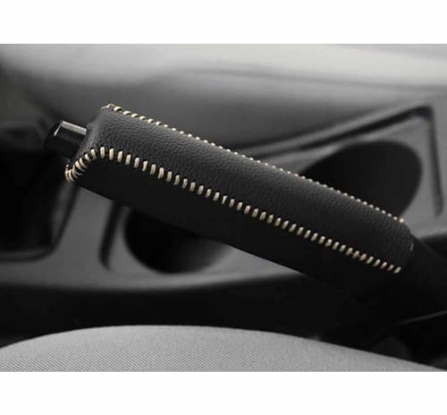 GuriDo Auto Handbremse Abdeckung füR Volvo V40 V50 V60 V70 V90 C30 C40 C70 S60 XC40, Leder HüLse rutschfeste Handbremsschutz Handbremsengriffe SchutzhüLle,D/Black Beige Line GuriDo Auto Handbremse Abdeckung füR Volvo V40 V50 V60 V70 V90 C30 C40 C70 S60 XC40, Leder HüLse rutschfeste Handbremsschutz Handbremsengriffe SchutzhüLle,D/Black Beige Line von GuriDo