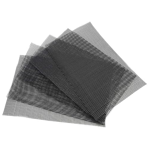 Gurlideo 5 Stück Blumentopf Mesh Pad Bonsai Abdecknetz kann Schneiderei, Blumentopf Matte, Topf Mesh Matte,Schwarz 30 x 20cm Quadrat von Gurlideo