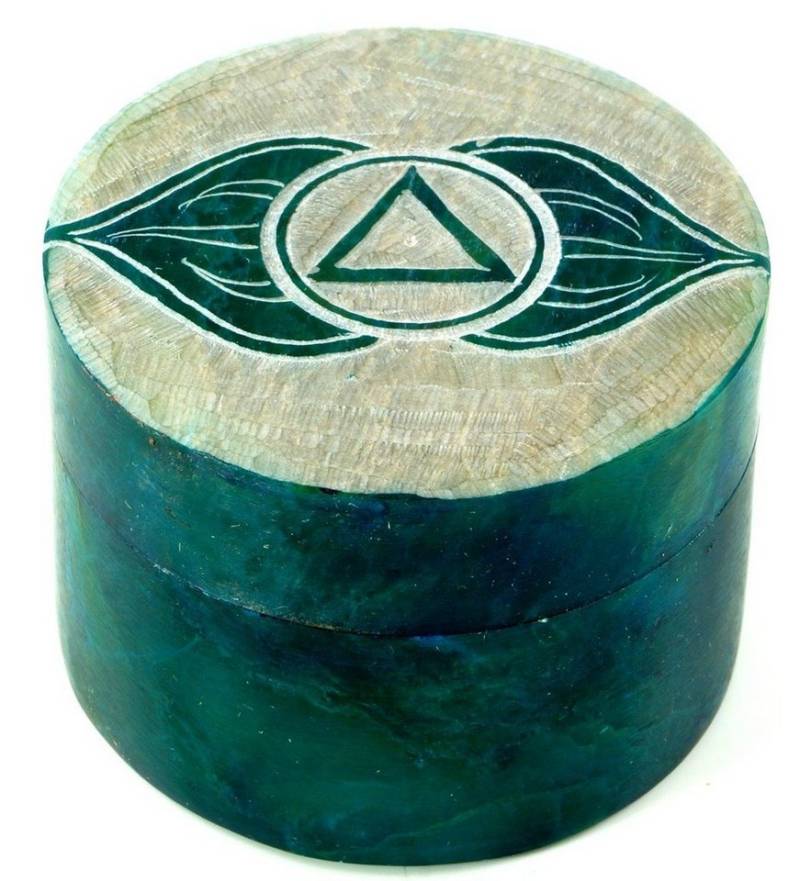 Guru-Shop Aufbewahrungsdose Dose aus Speckstein, Chakra Schmuckdöschen -.. Guru-Shop Aufbewahrungsdose Dose aus Speckstein, Chakra Schmuckdöschen -.. von Guru-Shop