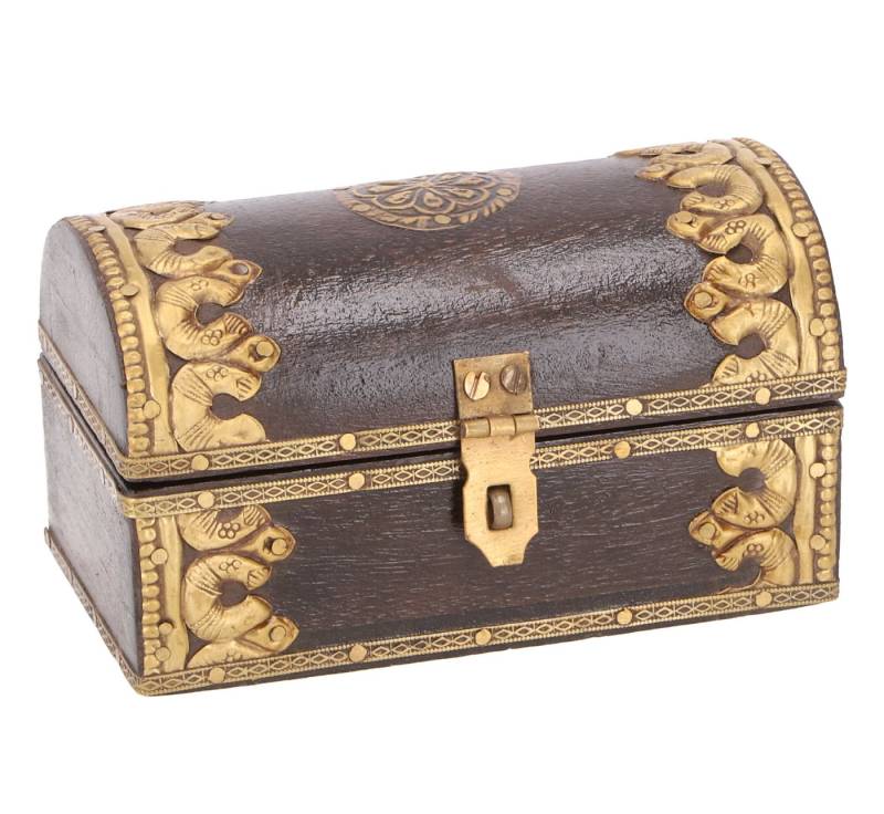 Guru-Shop Aufbewahrungsdose Rustikale halbrunde kleine Schatztruhe,.. Guru-Shop Aufbewahrungsdose Rustikale halbrunde kleine Schatztruhe,.. von Guru-Shop