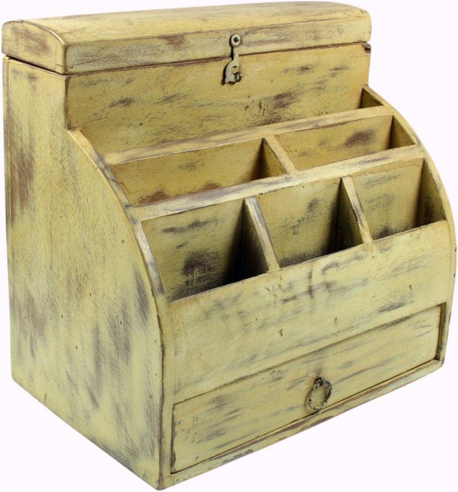 Guru-Shop Aufbewahrungsdose Vintage Schreibtisch Ordner, Schreibtisch.. von Guru-Shop