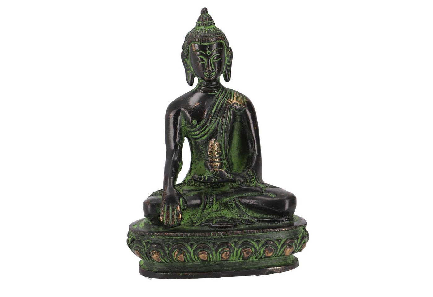 Guru-Shop Buddhafigur Buddha Statue aus Messing Akshobaya Buddha 10.. von Guru-Shop