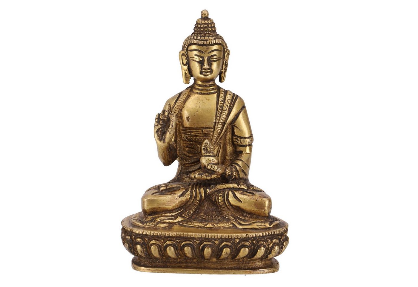 Guru-Shop Buddhafigur Buddha Statue aus Messing Amoghasiddhi Buddha.. von Guru-Shop