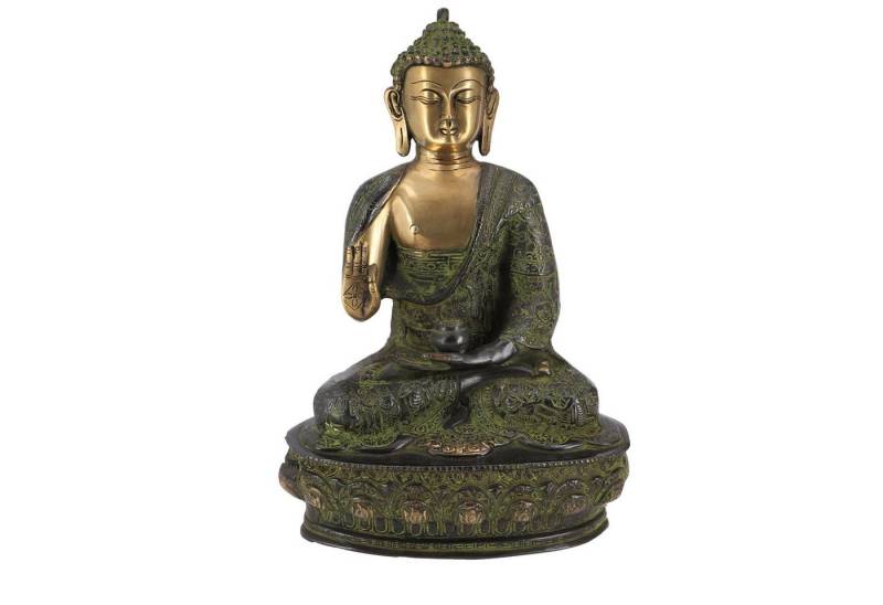 Guru-Shop Buddhafigur Buddha Statue aus Messing Amoghasiddhi Buddha.. von Guru-Shop