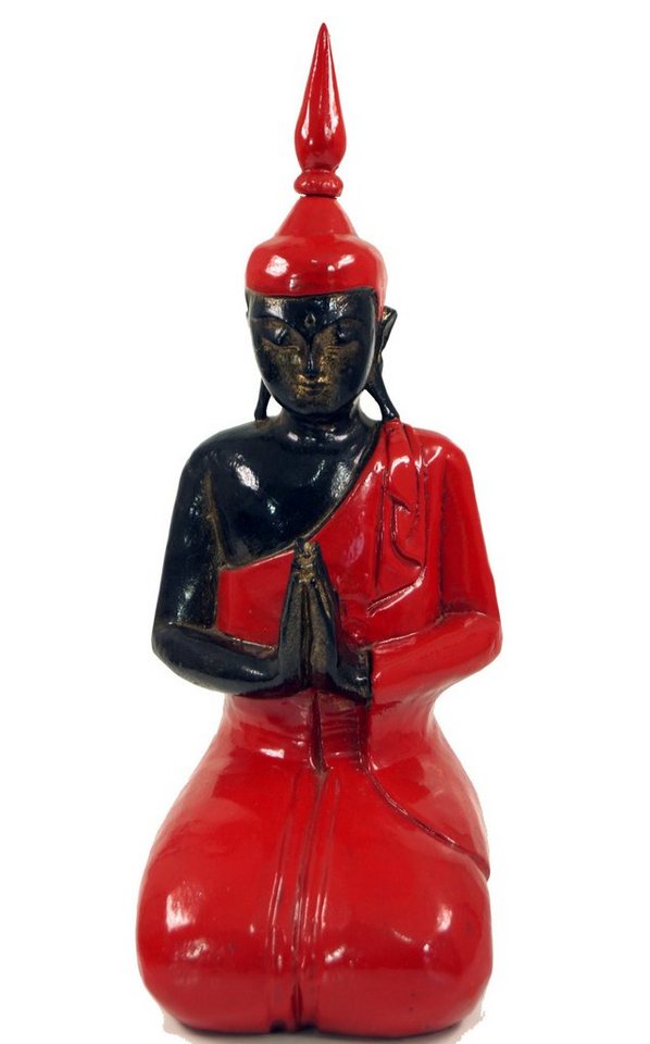 Guru-Shop Buddhafigur Geschnitzter kniender Buddha im Anjali Mudra -.. von Guru-Shop