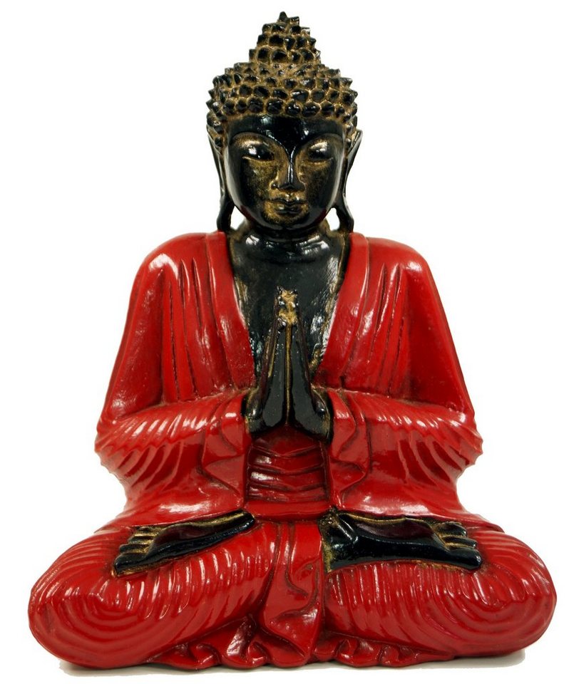 Guru-Shop Buddhafigur Geschnitzter sitzender Buddha im Anjali Mudra -.. von Guru-Shop