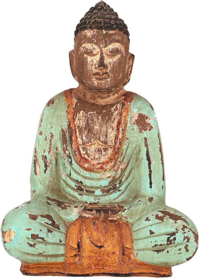 Guru-Shop Buddhafigur Sitzender Holzbuddha, Buddha Statue, Handarbeit.. von Guru-Shop