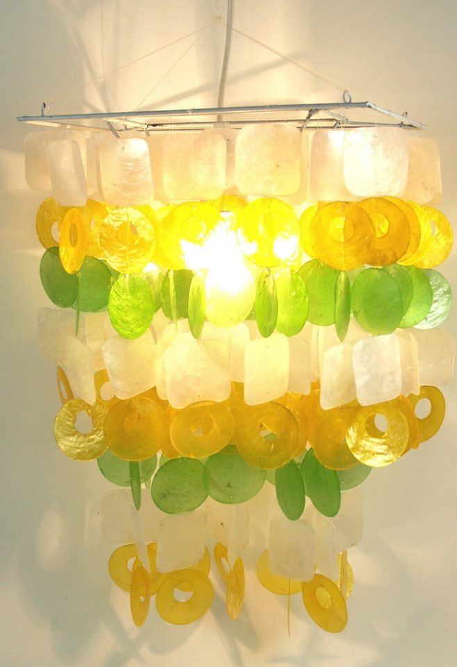 Guru-Shop Deckenleuchten Deckenlampe, Muschelleuchte aus hunderten.., Leuchtmittel nicht inklusive von Guru-Shop