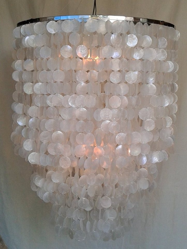 Guru-Shop Deckenleuchten Deckenlampe, Muschelleuchte aus hunderten.., Leuchtmittel nicht inklusive Guru-Shop Deckenleuchten Deckenlampe, Muschelleuchte aus hunderten.., Leuchtmittel nicht inklusive von Guru-Shop