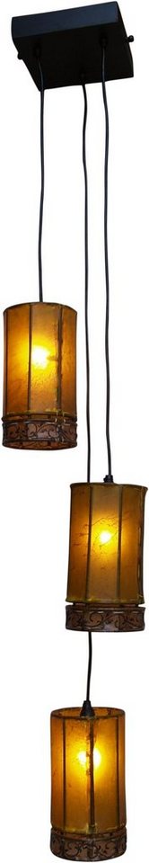 Guru-Shop Deckenleuchten Henna Leder Deckenleuchte Pendelleuchte 3.., Leuchtmittel nicht inklusive Guru-Shop Deckenleuchten Henna Leder Deckenleuchte Pendelleuchte 3.., Leuchtmittel nicht inklusive von Guru-Shop