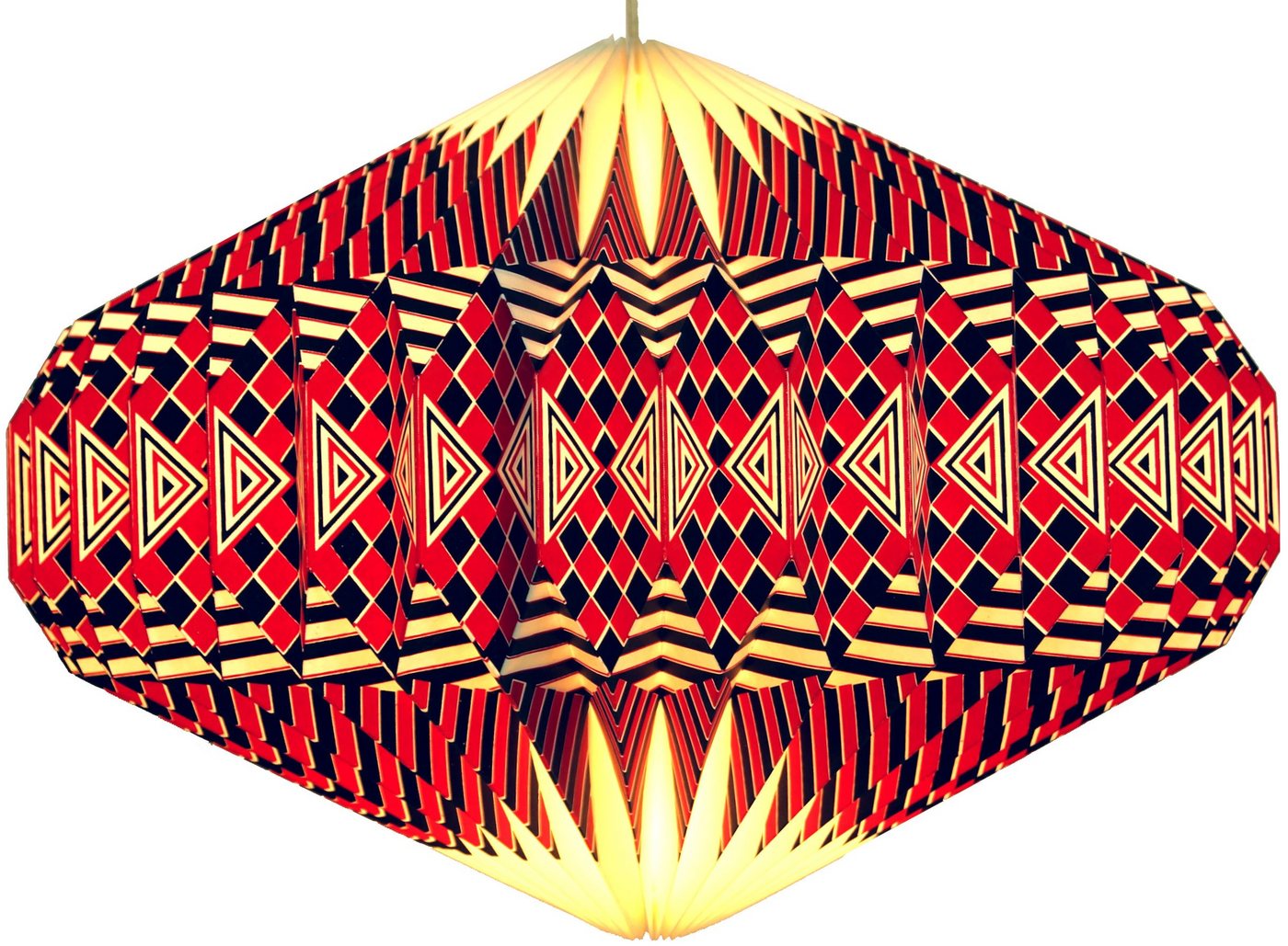 Guru-Shop Deckenleuchten Origami Design Papier Lampenschirm - Modell Ufo.., Leuchtmittel nicht inklusive von Guru-Shop