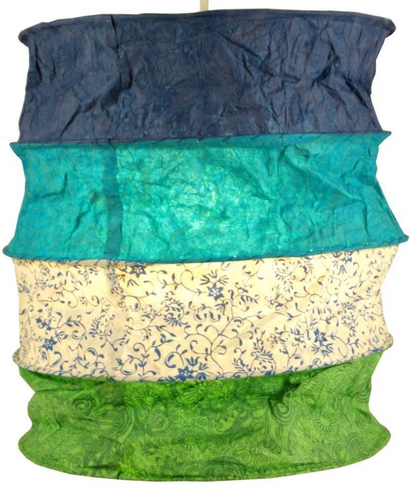 Guru-Shop Lampenschirm Runde Boho Papier Hängelampe, Lokta.. von Guru-Shop