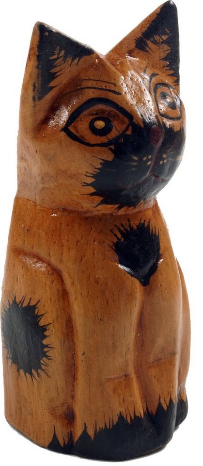 Guru-Shop Dekofigur Deko Katze, Holzkatze Guru-Shop Dekofigur Deko Katze, Holzkatze von Guru-Shop