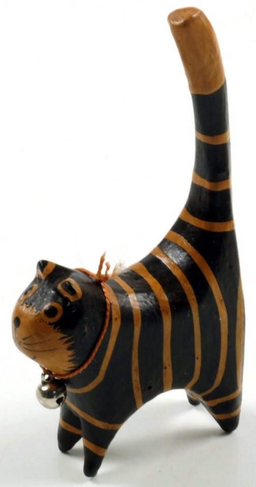 Guru-Shop Dekofigur Deko Katze, kleine Ringkatze Guru-Shop Dekofigur Deko Katze, kleine Ringkatze von Guru-Shop
