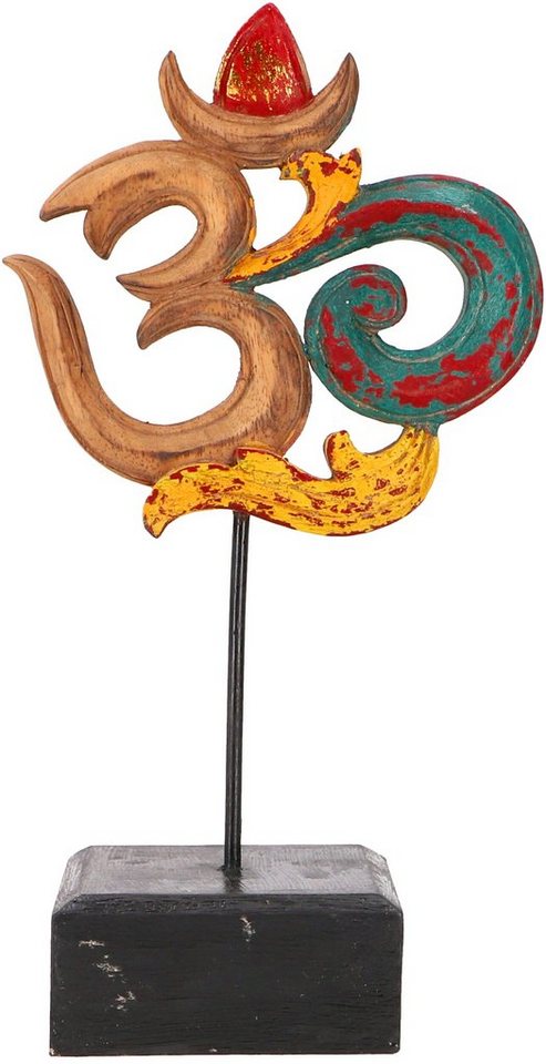 Guru-Shop Dekoobjekt Holzskulptur OM, Dekoobjekt mit Ständer - 27 cm.. Guru-Shop Dekoobjekt Holzskulptur OM, Dekoobjekt mit Ständer - 27 cm.. von Guru-Shop