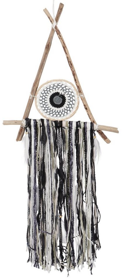 Guru-Shop Dekoobjekt Traumfänger Boho Dreieck - natur von Guru-Shop