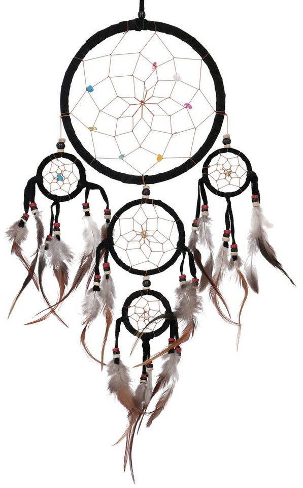 Guru-Shop Dekoobjekt Traumfänger mit Halbedelsteinen - schwarz Guru-Shop Dekoobjekt Traumfänger mit Halbedelsteinen - schwarz von Guru-Shop