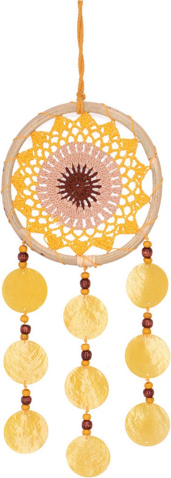 Guru-Shop Dekoobjekt Traumfänger mit Muscheln - gelb 17 cm Guru-Shop Dekoobjekt Traumfänger mit Muscheln - gelb 17 cm von Guru-Shop