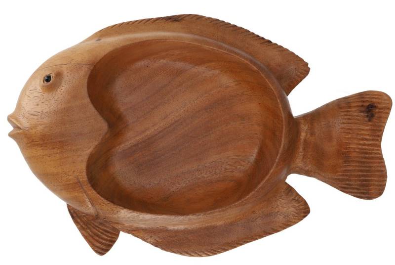 Guru-Shop Dekoschale Obstschale aus Holz, geschnitzte Obstschale,.. von Guru-Shop