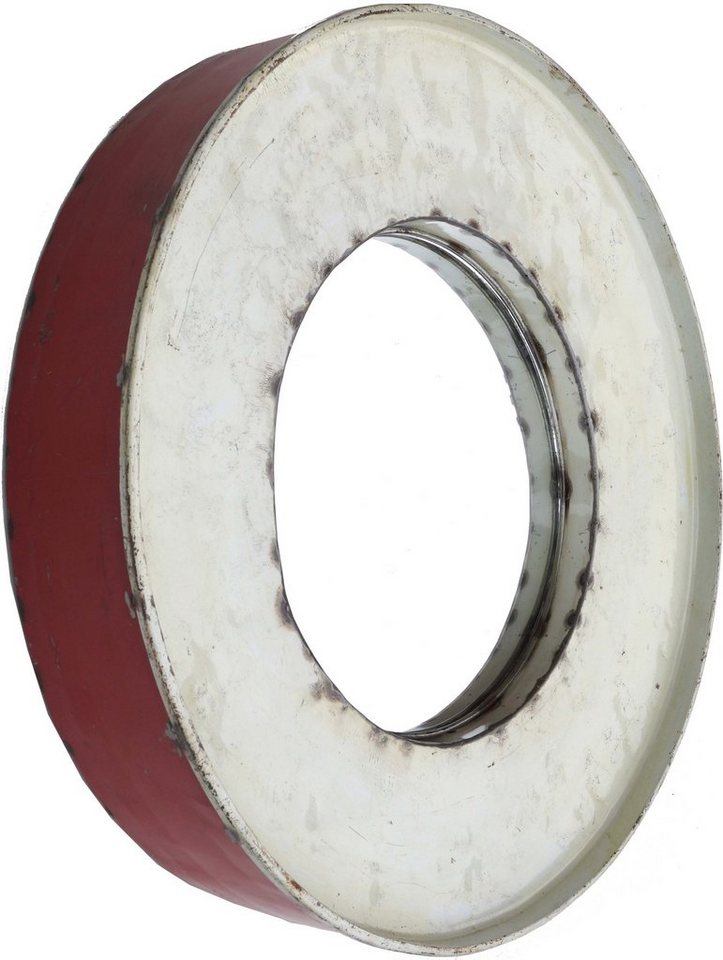Guru-Shop Dekospiegel Metall Spiegel aus recyceltem Faß Deckel aus.. von Guru-Shop