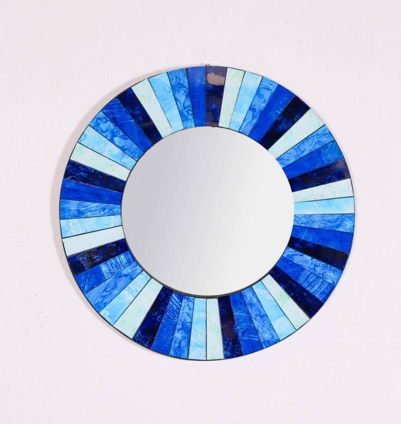 Guru-Shop Dekospiegel Mosaikspiegel - Patchwork blau Guru-Shop Dekospiegel Mosaikspiegel - Patchwork blau von Guru-Shop