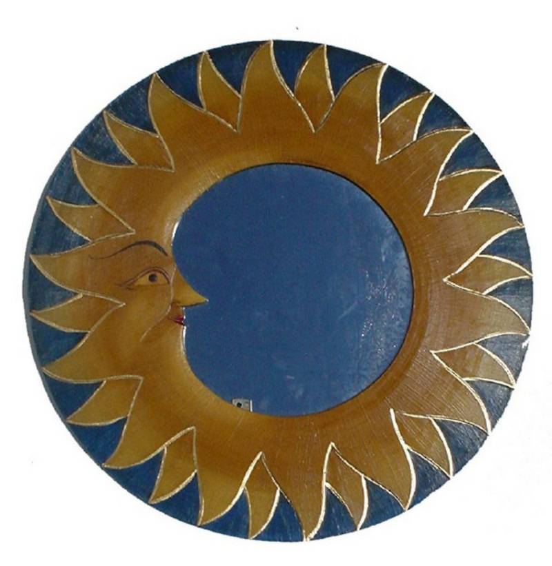 Guru-Shop Dekospiegel Sonnenspiegel, Deko Spiegel aus Holz in.. von Guru-Shop