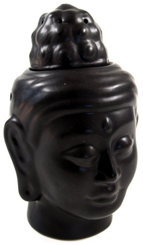 Guru-Shop Duftlampe Duftlampe in Buddhaform - Buddha 3 schwarz von Guru-Shop