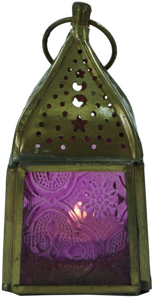 Guru-Shop Kerzenlaterne Glaslaterne, Windlicht,Teelichthalter aus.. von Guru-Shop