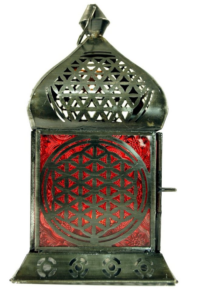 Guru-Shop Kerzenlaterne Orientalische Metall/Glas Laterne in.. von Guru-Shop