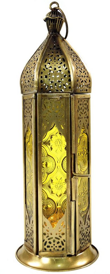 Guru-Shop Kerzenlaterne Orientalische Metall/Glas Laterne in.. von Guru-Shop