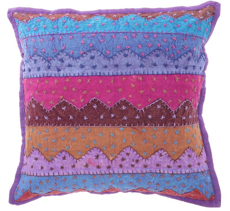 Guru-Shop Kissenbezüge Indische Kissenhülle, bestickter Patchwork.. von Guru-Shop