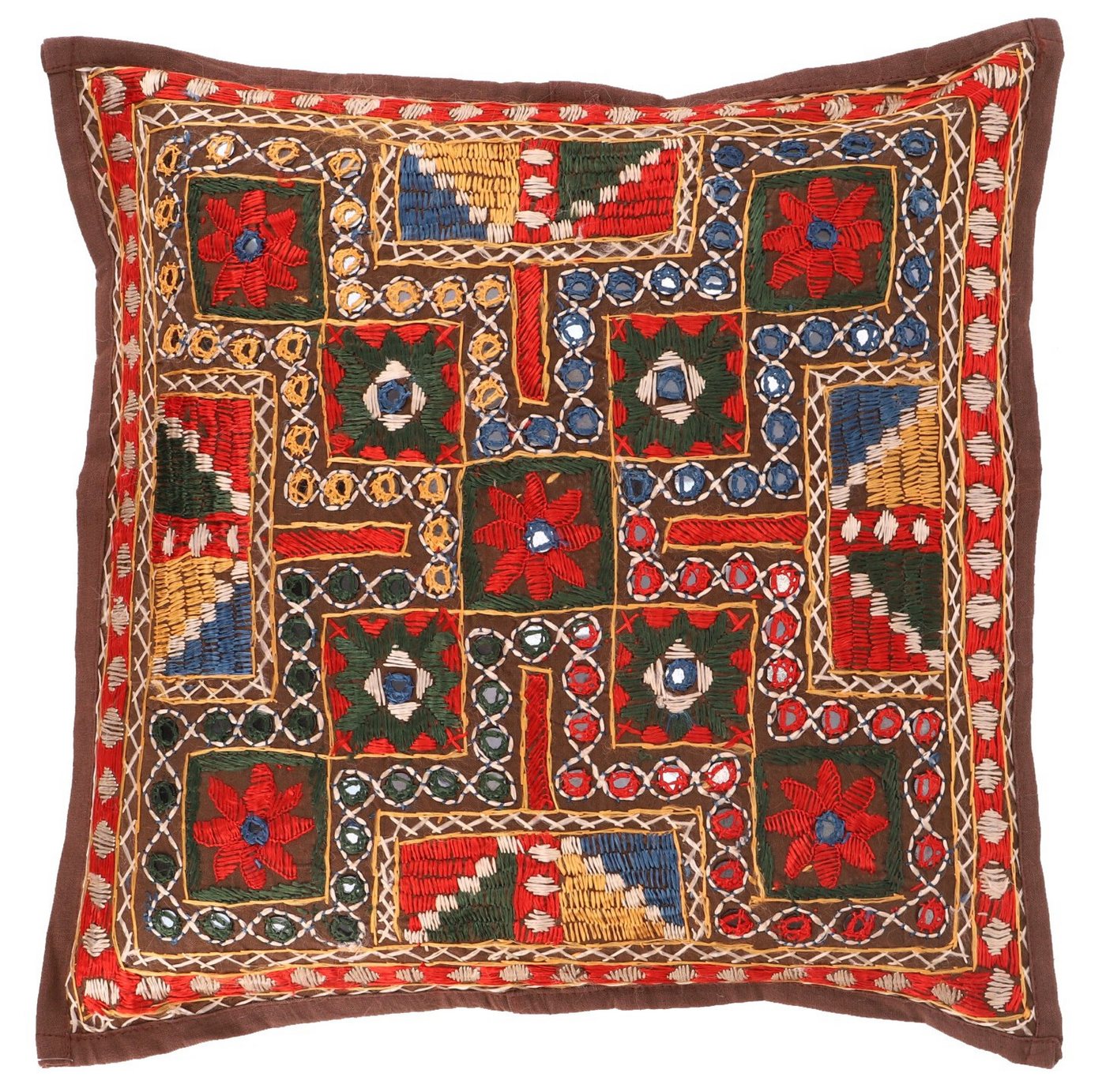 Guru-Shop Kissenbezüge Kissenhülle, Orient Kissenbezug, bestickter.. von Guru-Shop