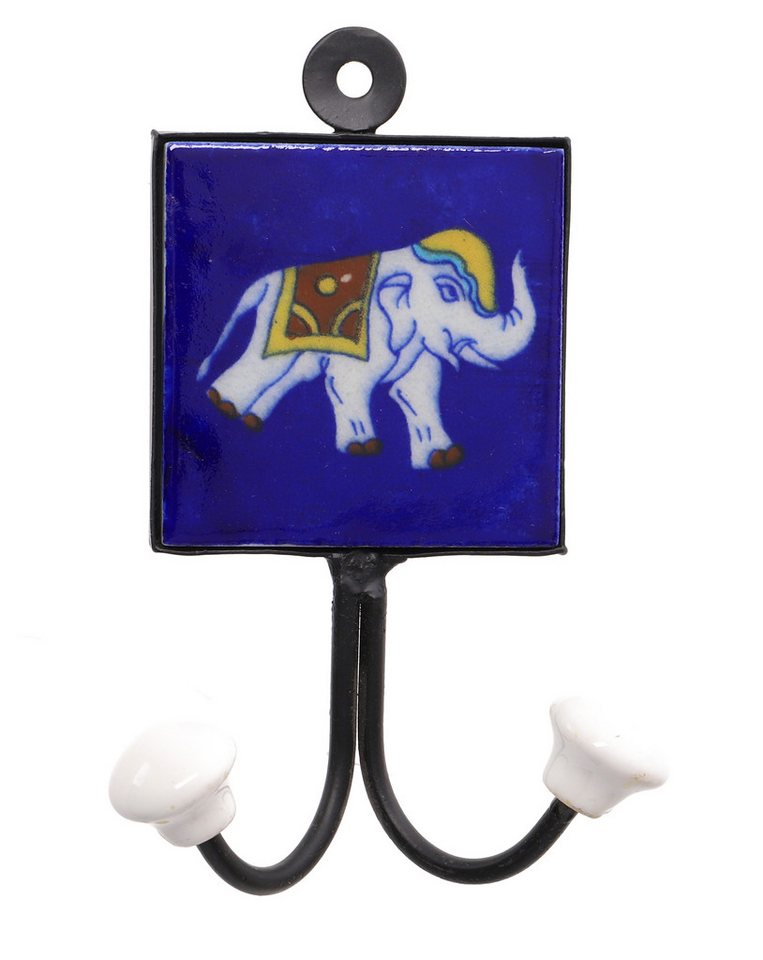 Guru-Shop Kleiderhaken Doppelwandhaken, Garderobenhaken mit.. von Guru-Shop