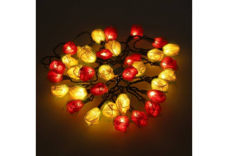 Guru-Shop LED-Lichterkette Blüten LED Lichterkette mit Schalter - 35 Stk.. Guru-Shop LED-Lichterkette Blüten LED Lichterkette mit Schalter - 35 Stk.. von Guru-Shop