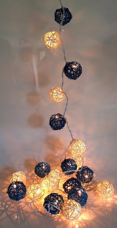 Guru-Shop LED-Lichterkette Rattan Ball 20`er LED Kugel Lampion.. Guru-Shop LED-Lichterkette Rattan Ball 20`er LED Kugel Lampion.. von Guru-Shop