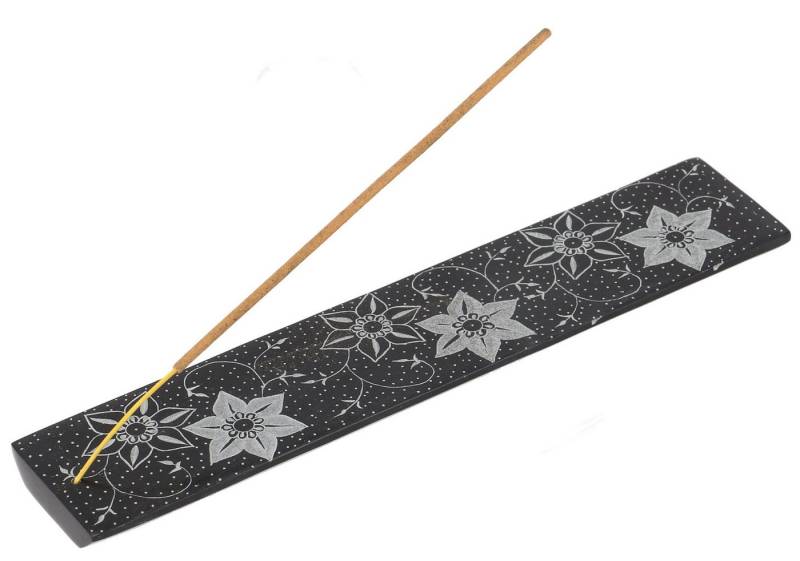 Guru-Shop Räucherstäbchen-Halter Speckstein Räucherstäbchenhalter - Blume von Guru-Shop