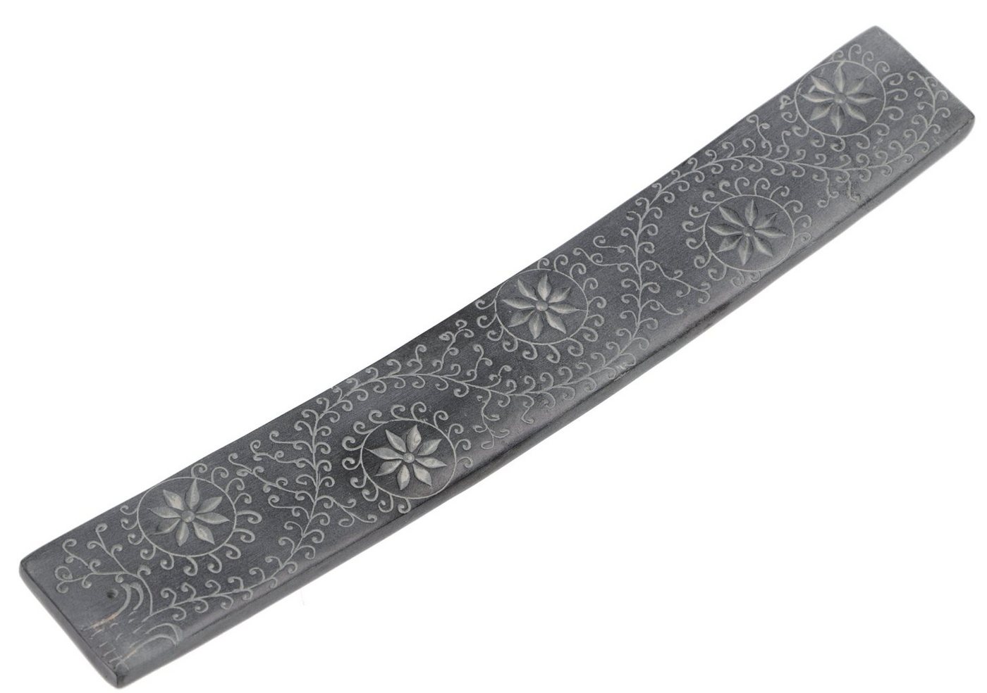Guru-Shop Räucherstäbchen-Halter Speckstein Räucherstäbchenhalter - Ranke/schwarz Guru-Shop Räucherstäbchen-Halter Speckstein Räucherstäbchenhalter - Ranke/schwarz von Guru-Shop