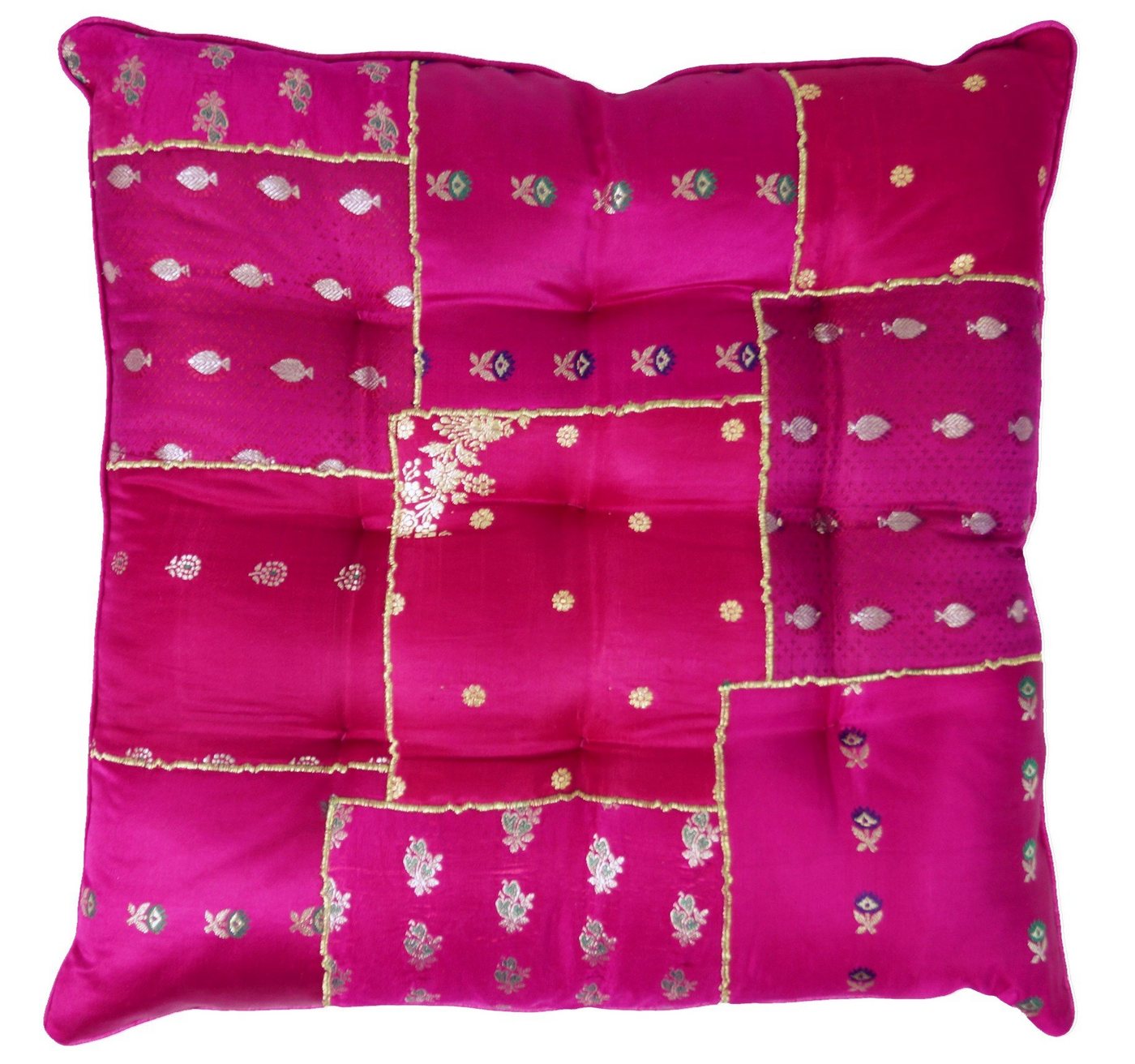 Guru-Shop Sitzkissen Orientalisches Brokat Steppkissen, Stuhlkissen.. Guru-Shop Sitzkissen Orientalisches Brokat Steppkissen, Stuhlkissen.. von Guru-Shop