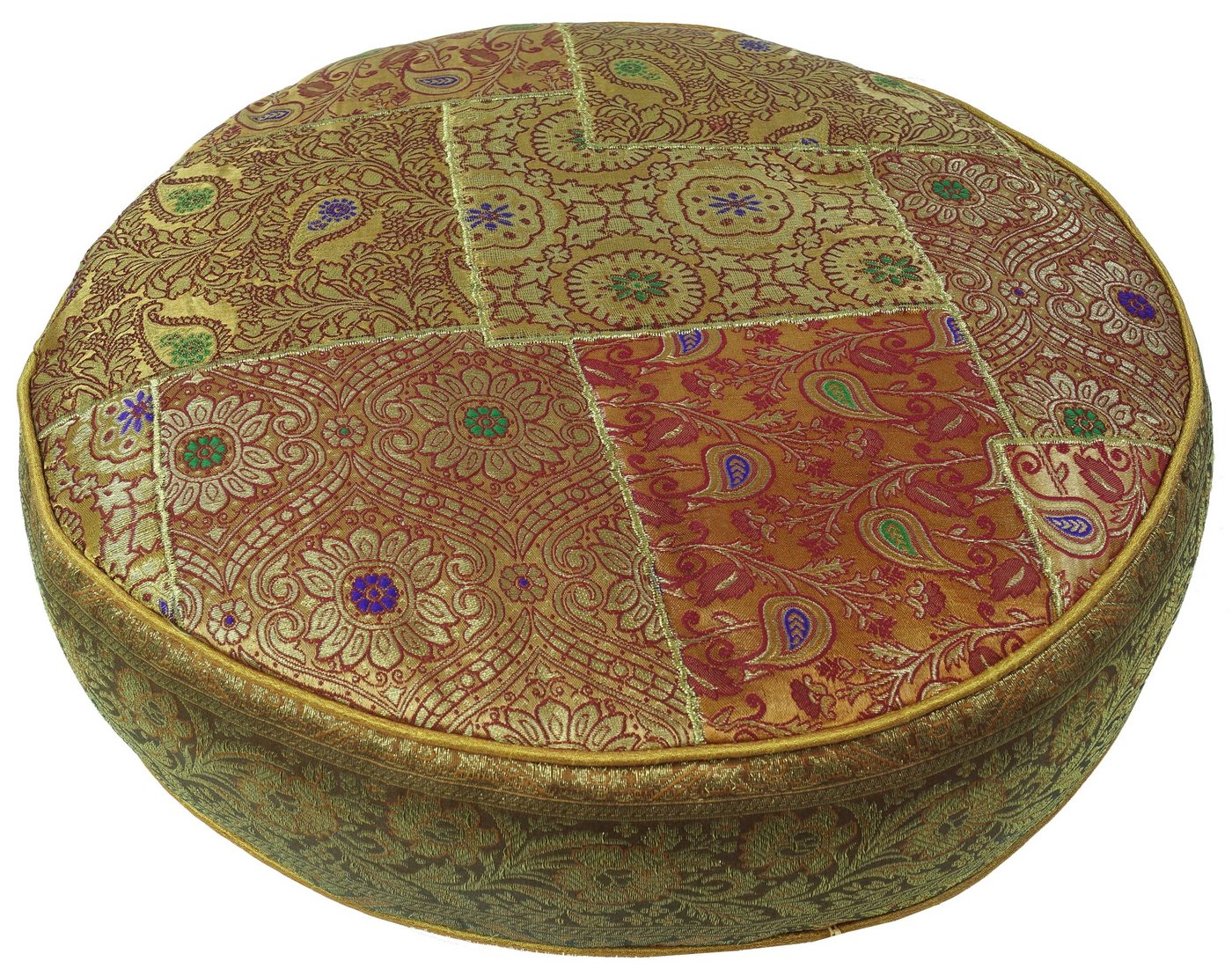 Guru-Shop Sitzkissen Orientalisches rundes Patchwork Kissen 50 cm,.. Guru-Shop Sitzkissen Orientalisches rundes Patchwork Kissen 50 cm,.. von Guru-Shop
