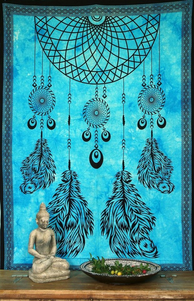 Guru-Shop Tagesdecke Boho-Style Wandbehang, indische Tagesdecke -.. von Guru-Shop