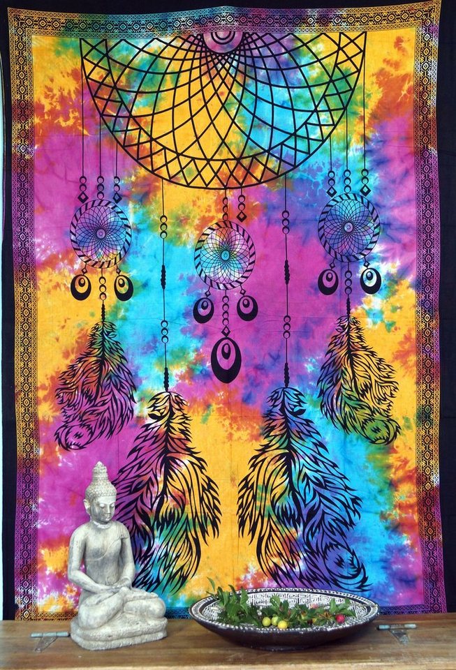 Guru-Shop Tagesdecke Boho-Style Wandbehang, indische Tagesdecke -.. von Guru-Shop