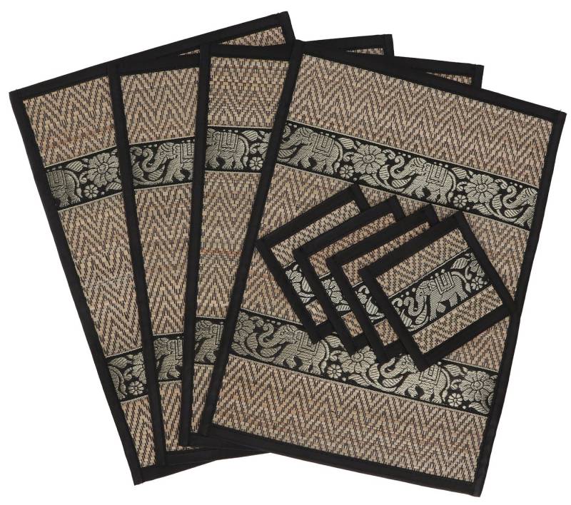 Guru-Shop Tischläufer Platzdeckchen, Bastuntersetzer, Tischmatte 4èr.. von Guru-Shop