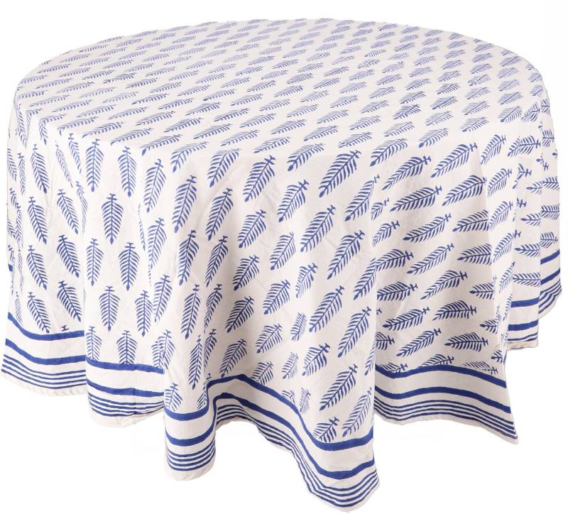 Guru-Shop Tischläufer Runde Tischdecke, Handarbeit Blockdruck.. von Guru-Shop