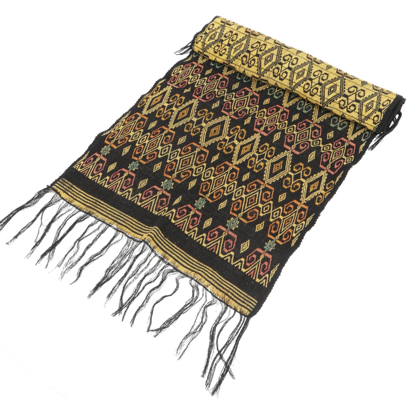 Guru-Shop Tischläufer Traditionelles handgewebtes Ikat Tuch,.. von Guru-Shop